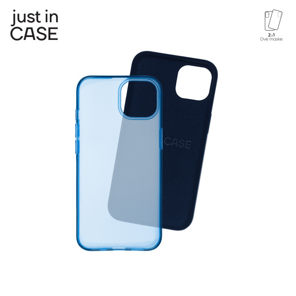 2u1 Extra case MIX paket PLAVI za iPhone 13 slika 4