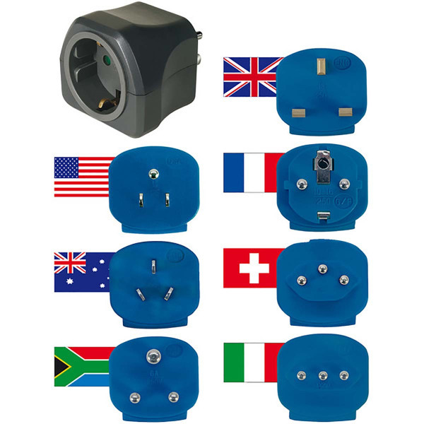 Brennenstuhl set od 7 putnih adaptera slika 4