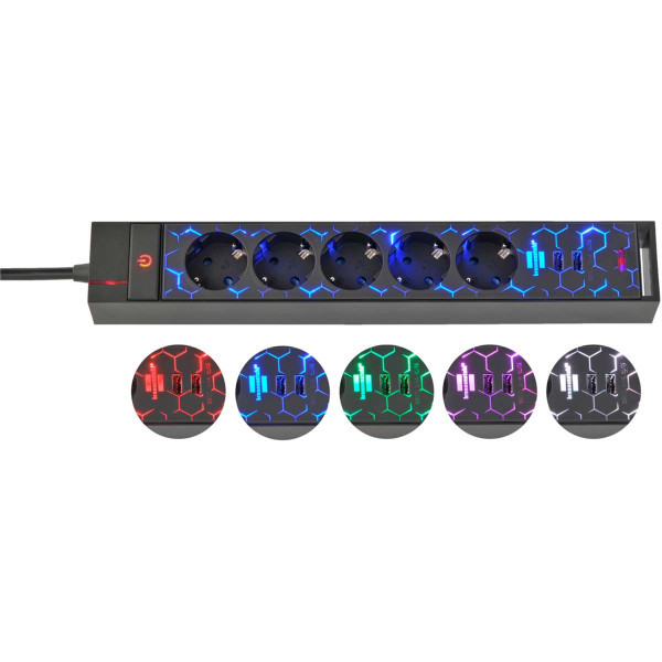 Brennenstuhl produžni kabl sa LED osvetljenjem i režimom promene boje slika 5